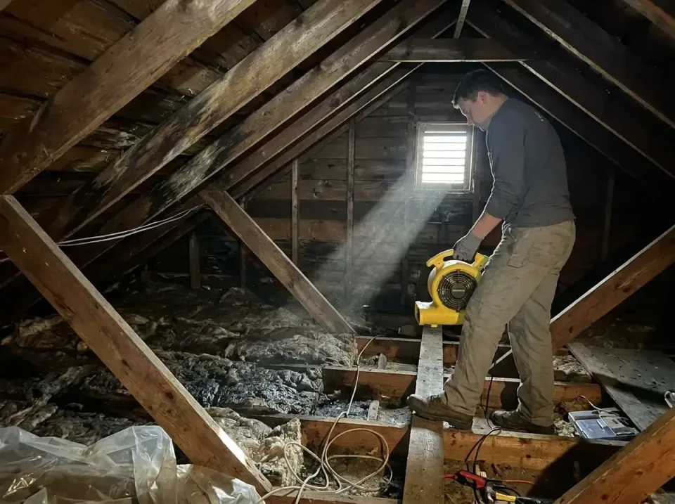 attic-water-damage-drying-proc-007 — frequently asked questions, Emergency Water Extraction & 24/7 Flood Response in Honeoye…
